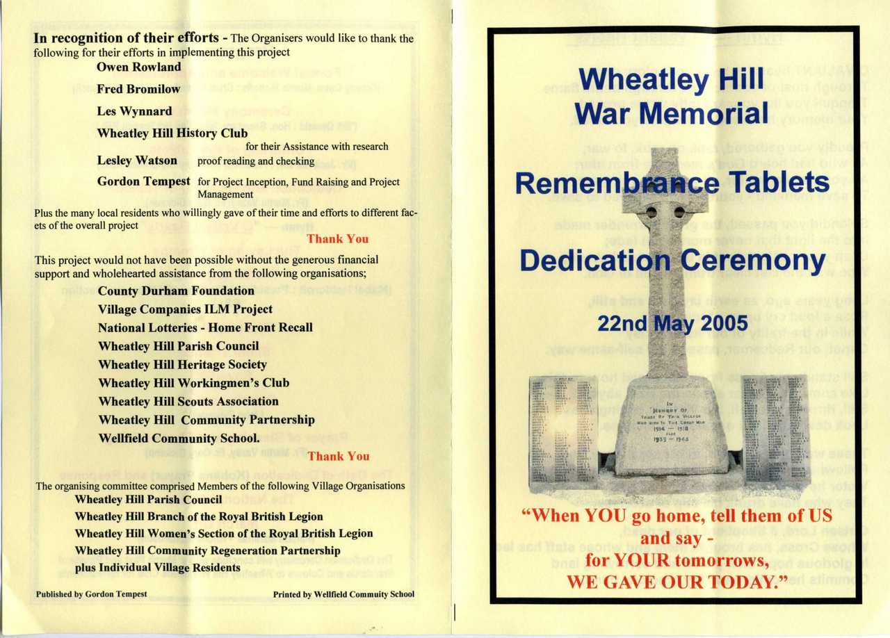 NEWMP Memorial Image